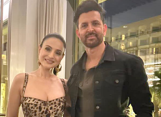 Ameesha Patel Calls Hrithik Roshan Her "Duggu Brosnan" in Heartwarming Reunion Photo at the Roshan's success party: bollywood news