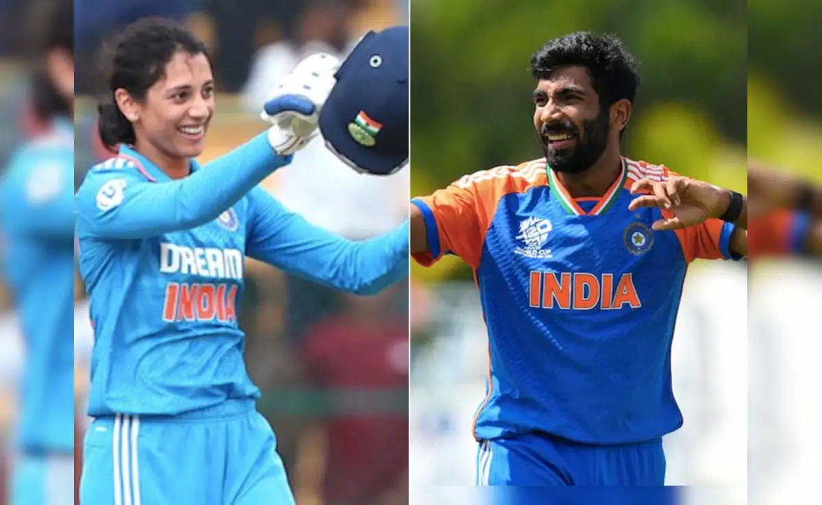 Bcci Awards: Jasprit bumrah is best men's cricketer, smriti mandhana bags women's honor, lifetime award for Sachin Tendulkar