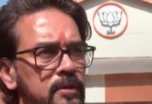 What did Anurag Thakur say on the defeat of Arvind Kejriwal?