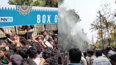 Police Resort to Water Cannons for Controlling Stampede-Like Situation for India vs England Cuttack ODI TICKET-SEEKERS