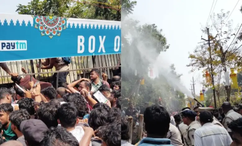 Police Resort to Water Cannons for Controlling Stampede-Like Situation for India vs England Cuttack ODI TICKET-SEEKERS