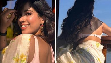 Janhvi Kapoor Dons Soft-Hued Saree With Backless Blouse as She Resumes Param Sundari Shoot in Kerala: Bollywood News