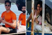 Param Sundari: More Photos of Sidharth Malhotra and Janhvi Kapoor Go Viral from the sets of the film in Kerala: Bollywood News