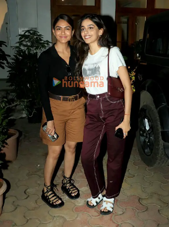 Photos: Mrunal Thakur and Banita Sandhu snapped in Bandra