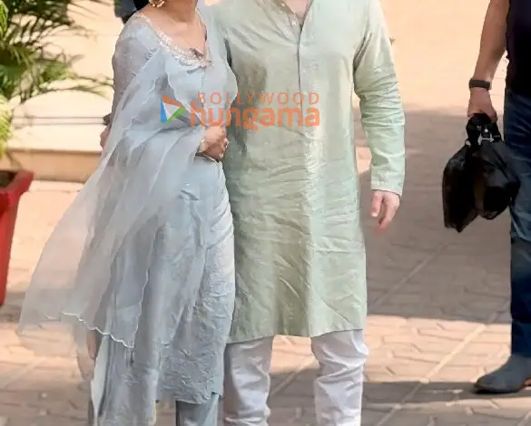 Photos: Priyanka Chopra Jonas and Nick Jonas snapped outside Madhu Chopra’s house in Versova