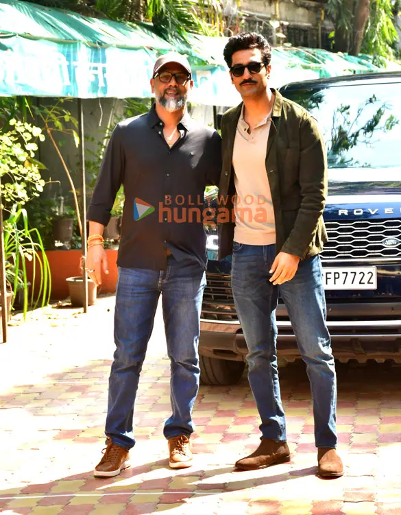 Photos: Vicky Kaushal and Laxman Utekar snapped promoting Chhava