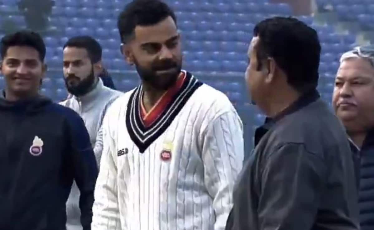 Virat Kohli Shares Wholesome Moment With Childhood Coach DDCA Felicitation. Watch