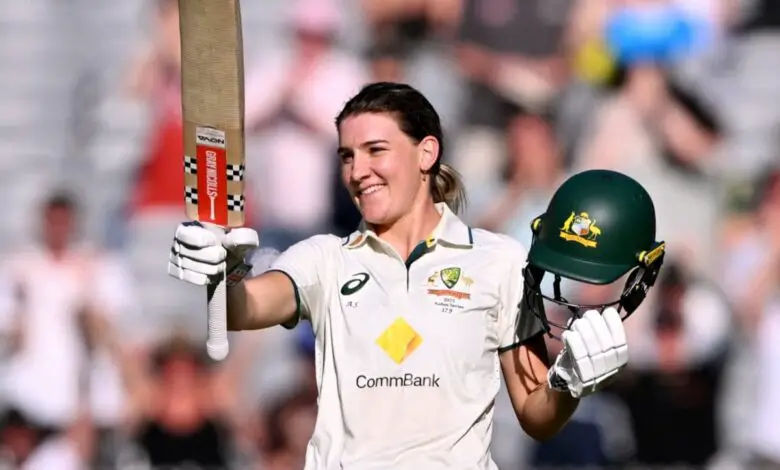 Annabel Sutherland Scripts History with Ton as Australia Dominate England