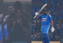 India Head Coach Gautam Gambhir's Standing Ovation as Captain Rohit Sharma Slams 32nd Odi century. Watch