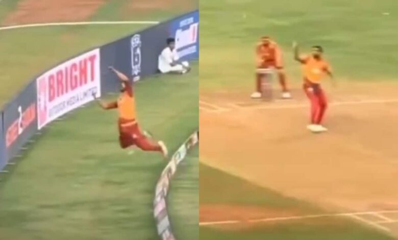 Bizarre! Terrific Fielding Saves Sure-Shot 4 But Bowler Concedes 6 on Same Ball. Watch