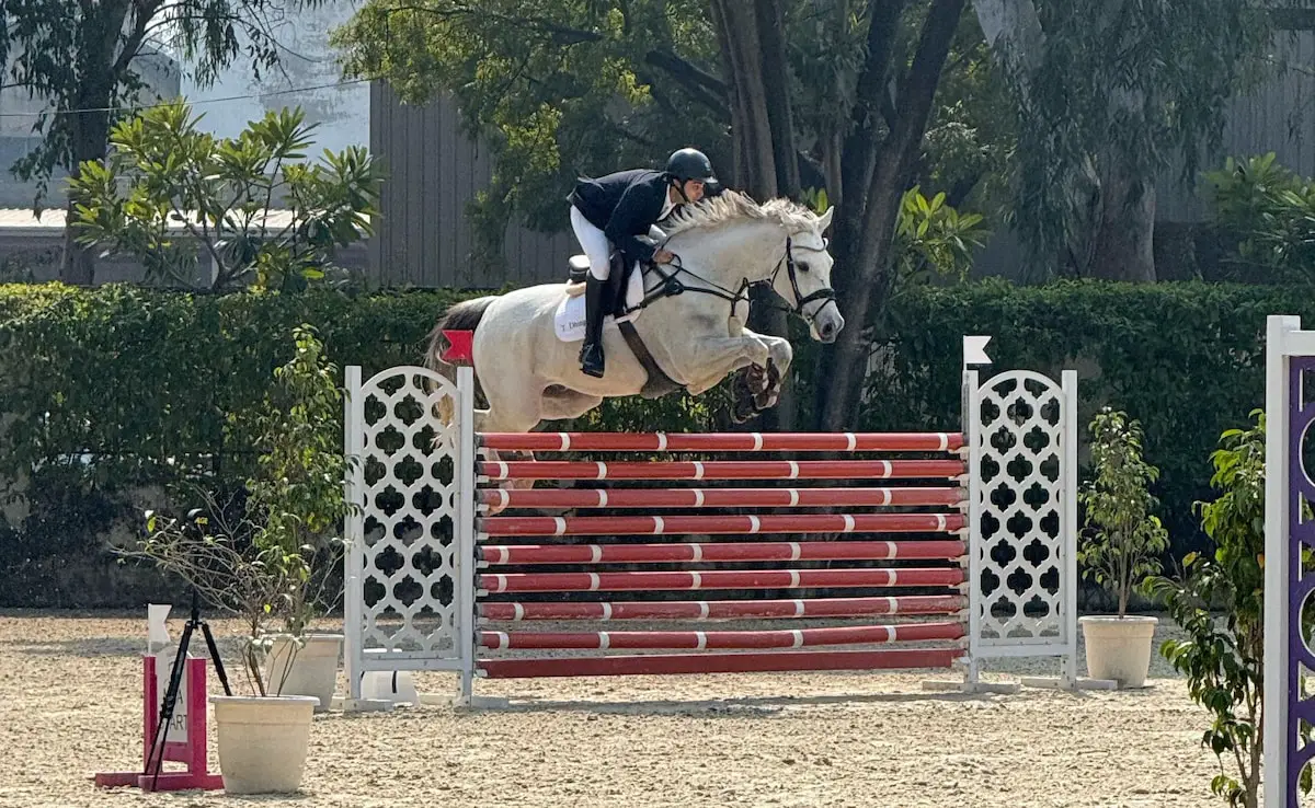 Tejas Dhingra Retains Title at National Equestrian Championship Show Jumping Event