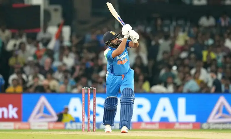 Rohit sharma delights cuttack crowd with 7 Sixes, Sunil Gavaskar Makes Cheeky 'Shahid Afridi' Remark