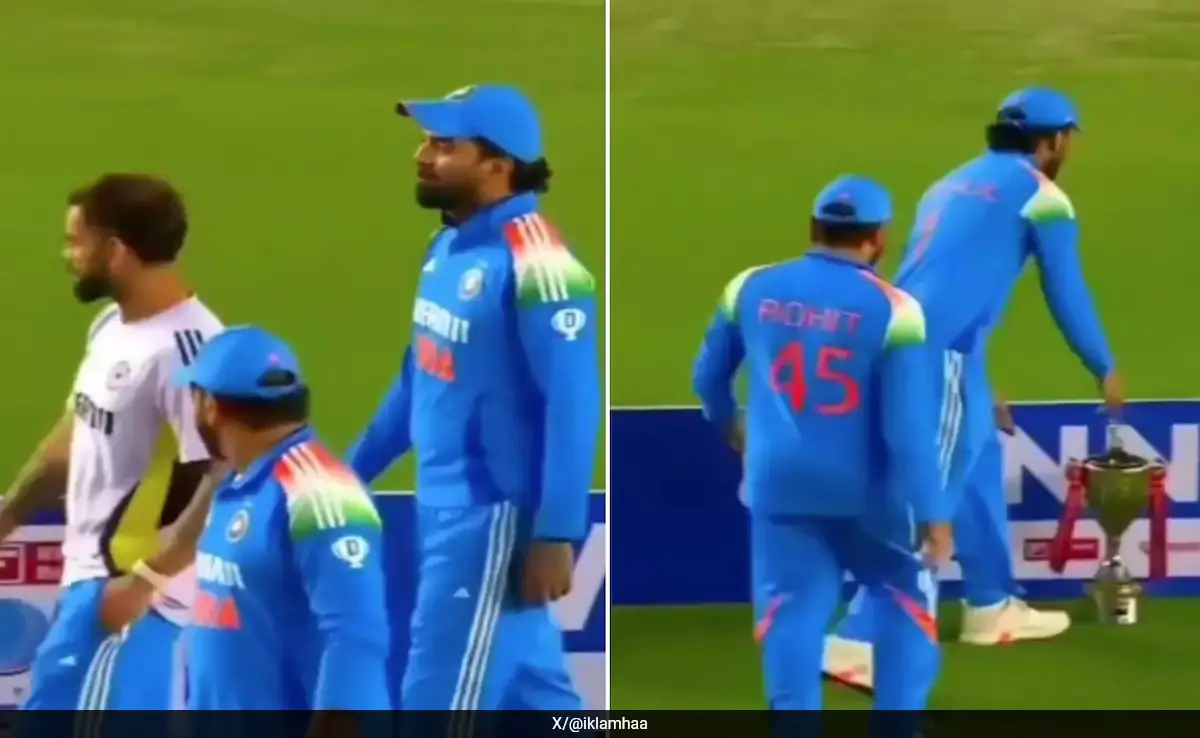 Virat Kohli, Rohit Sharma, Kl Rahul Forget India's Odie Series Trophy. Brain fade moment is viral